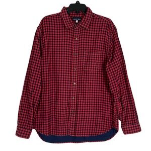 Alex Mill Flannel Button Shirt XL Tartan Plaid Cotton Normcore Grunge Work 90s